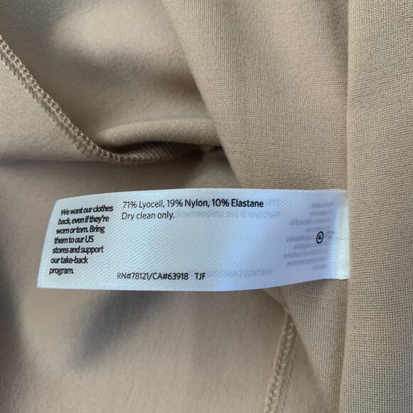 Eileen Fisher Flex Tencel Ponte Notch Collar Jacket XS Bramble Tan - Picture 10 of 12